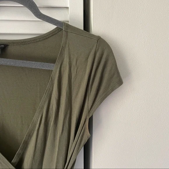 Ann Taylor Green Wrap Dress - Picture 4 of 7